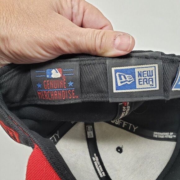 Seattle Mariners MLB Red Black New Era 59Fifty Fitted Hat Size 7 - Picture 8 of 8